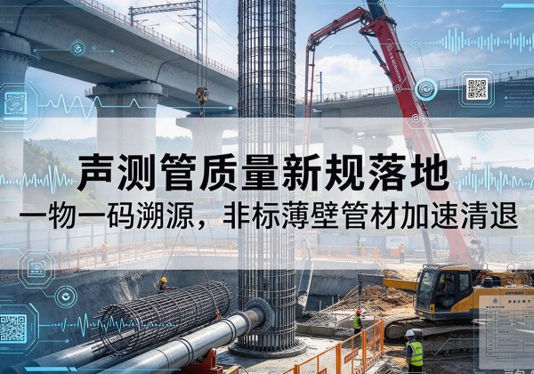 临湘声测管质量新规落地，一物一码溯源，非标薄壁管材加速清退